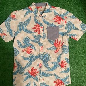 MENS VANS HAWAIIAN BUTTON UP SHIRT